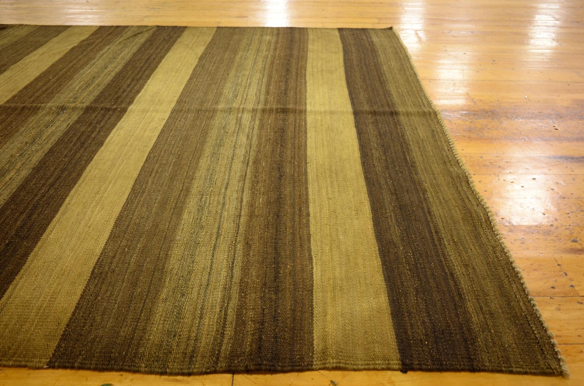 5' 2 x 6' 8 Hand Woven Kilim Afghan Wool Rug