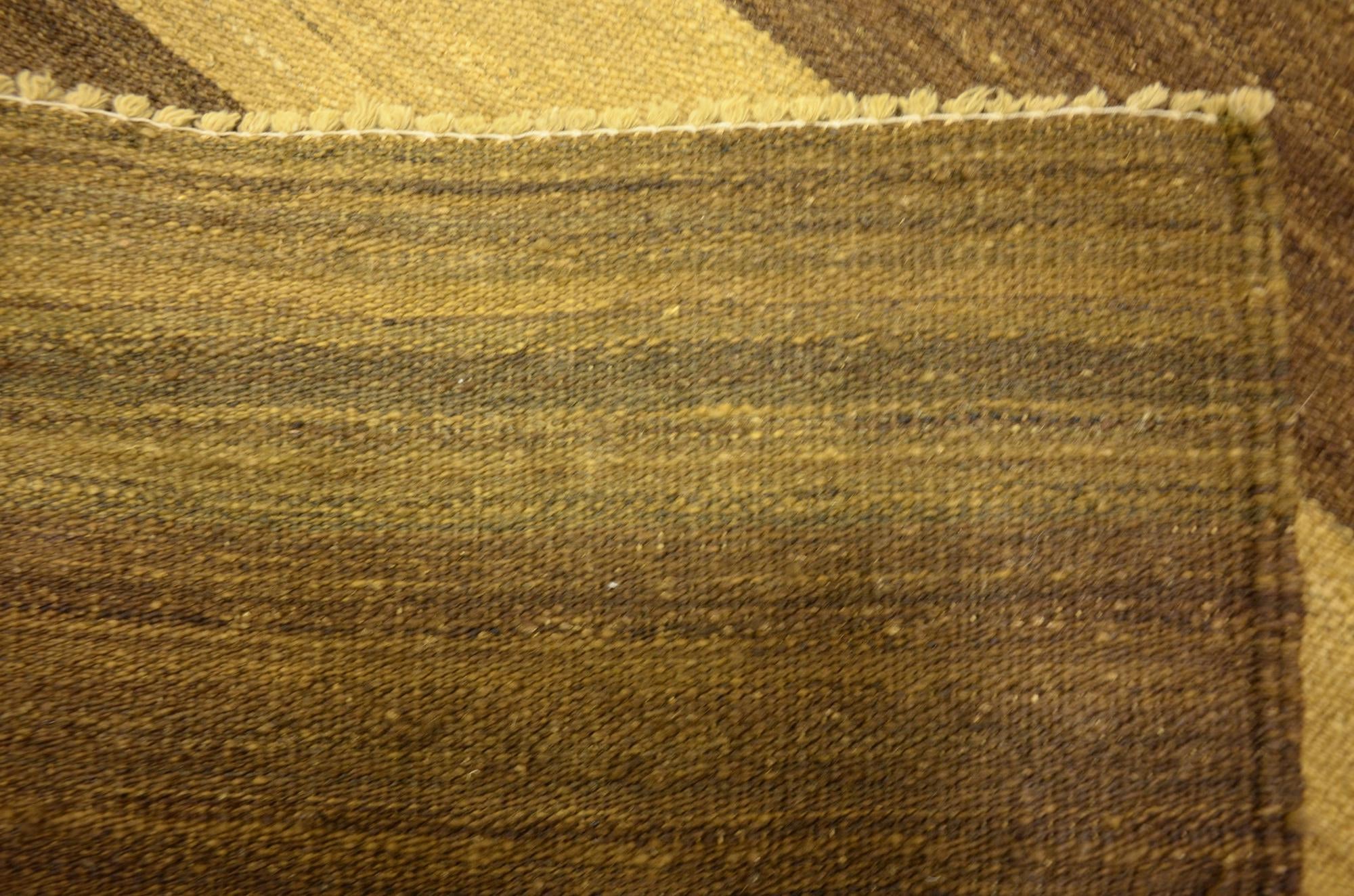 5' 2 x 6' 8 Hand Woven Kilim Afghan Wool Rug