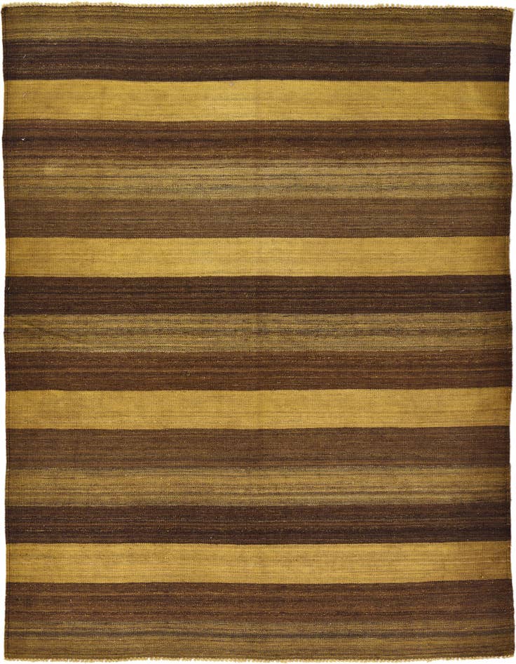 Detail image of 5' 2 x 6' 8 Hand Woven Kilim Afghan Wool Rug