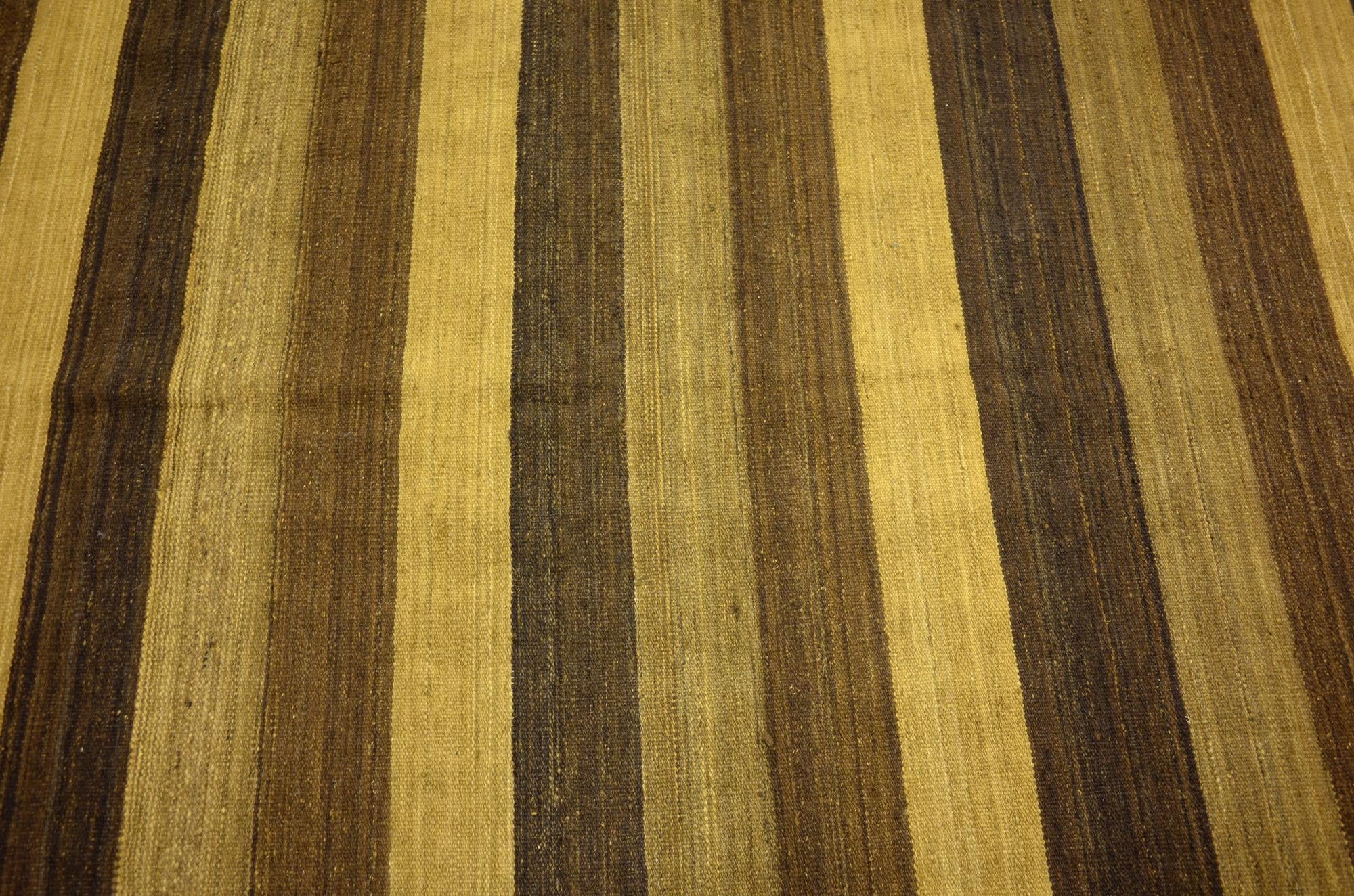 5' 2 x 6' 11 Hand Woven Kilim Afghan Wool Rug