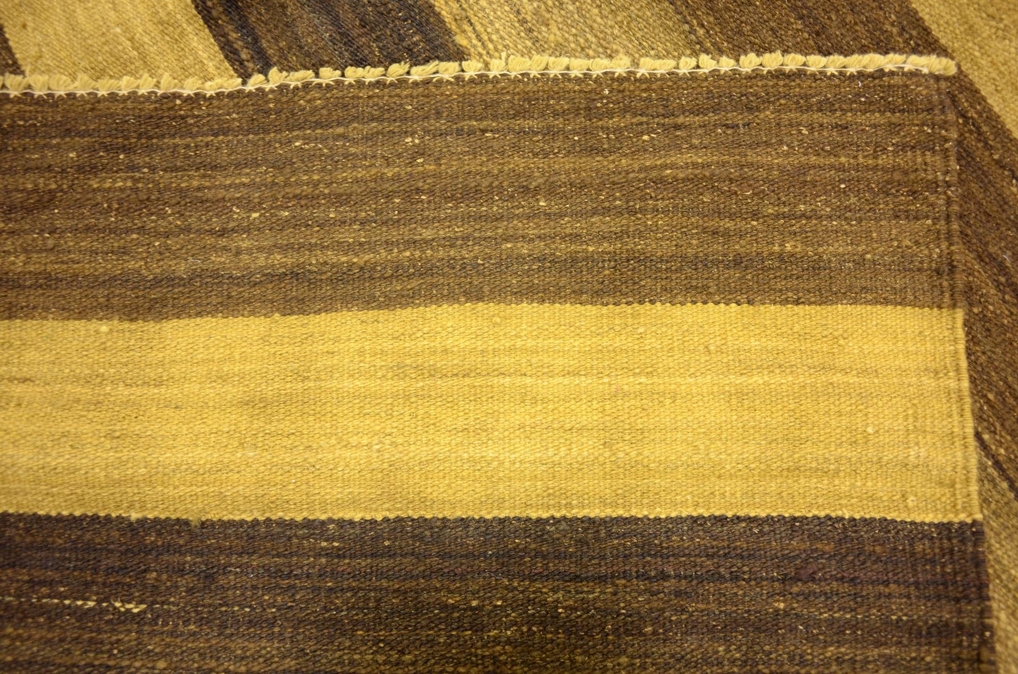 5' 2 x 6' 11 Hand Woven Kilim Afghan Wool Rug
