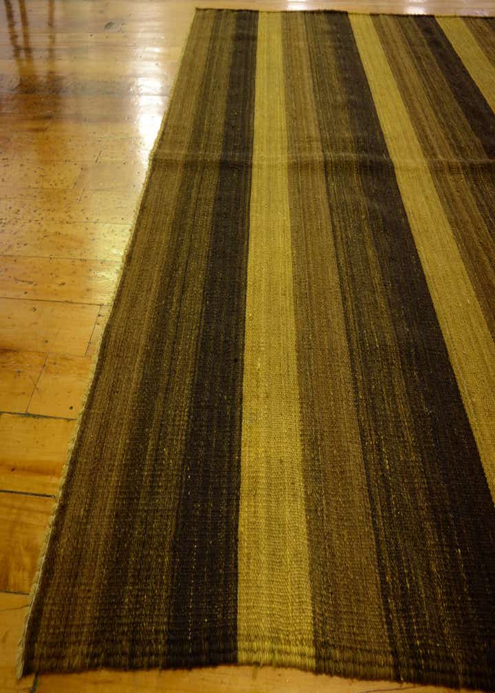 5' 1 x 6' 10 Hand Woven Kilim Afghan Wool Rug