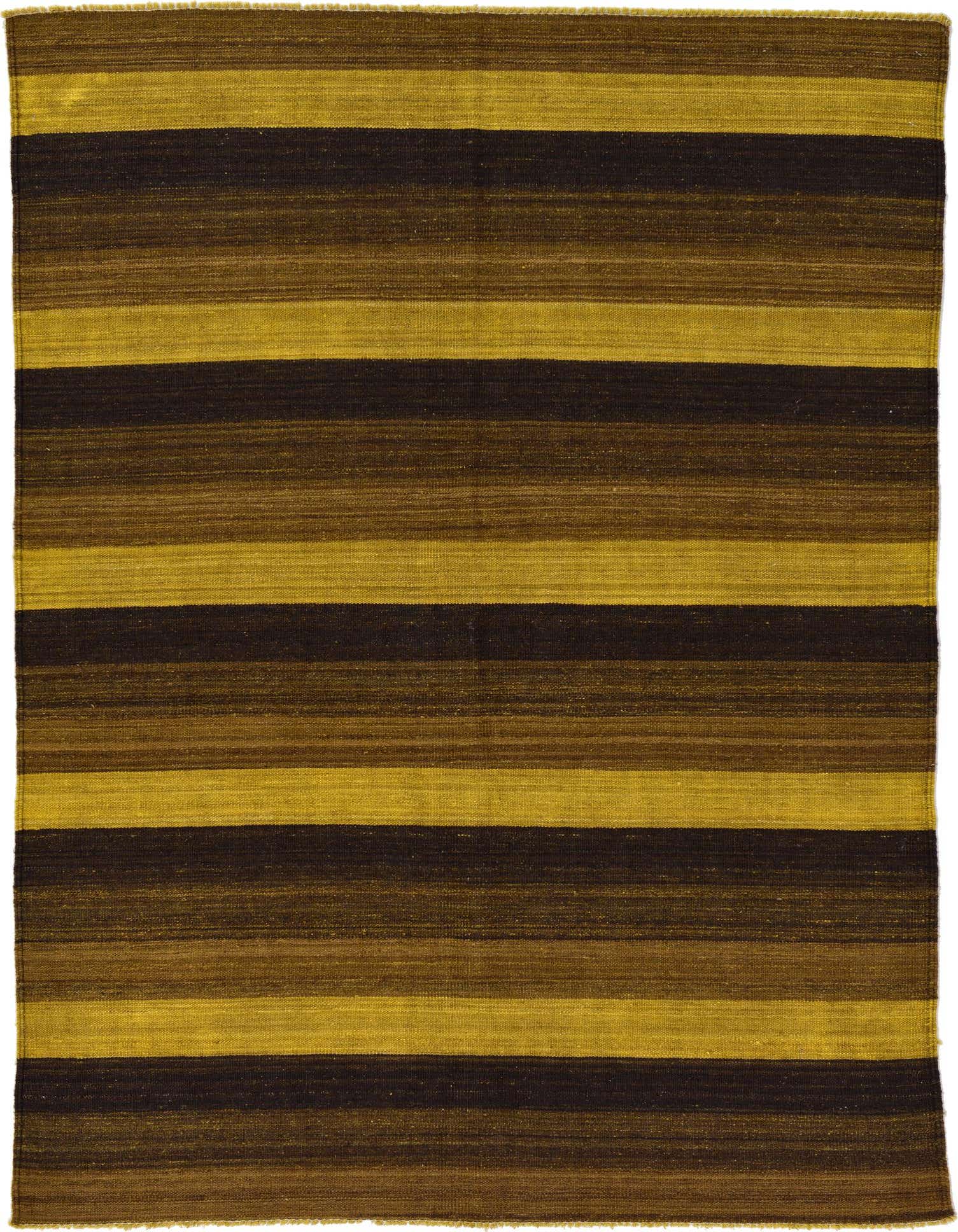 5' 1 x 6' 10 Hand Woven Kilim Afghan Wool Rug