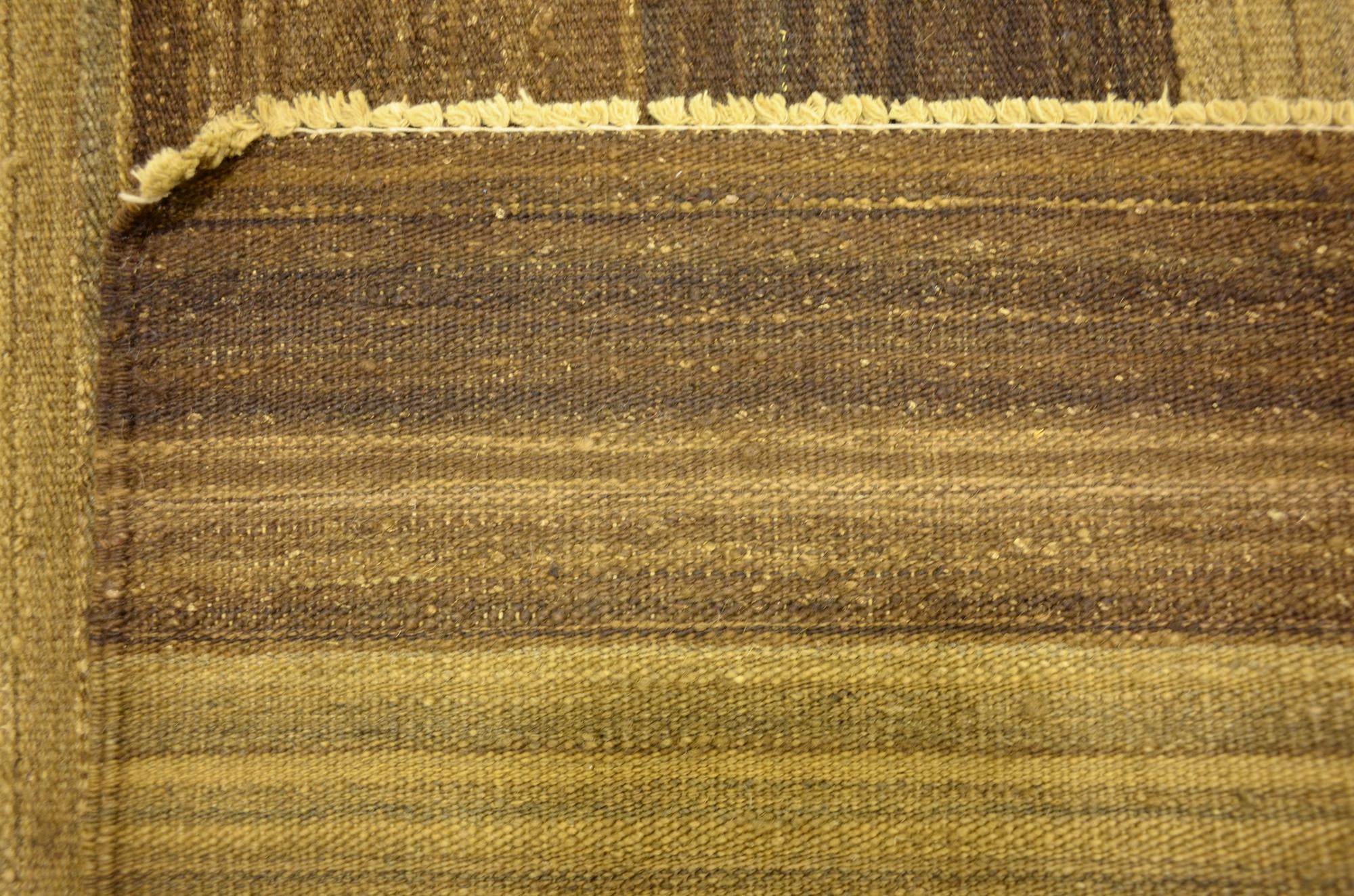 5' 1 x 6' 10 Hand Woven Kilim Afghan Wool Rug