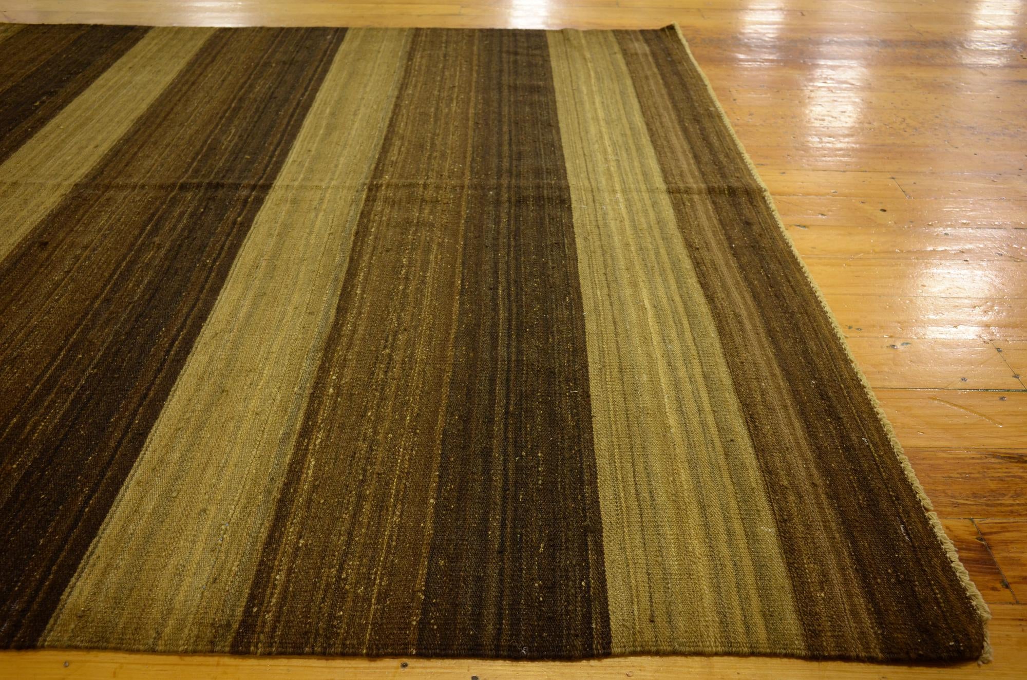 5' 1 x 6' 10 Hand Woven Kilim Afghan Wool Rug