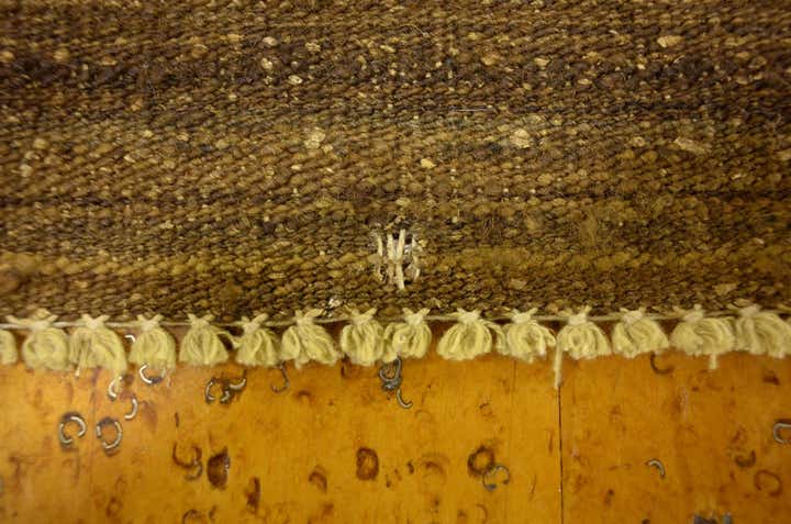 5' 1 x 6' 10 Hand Woven Kilim Afghan Wool Rug