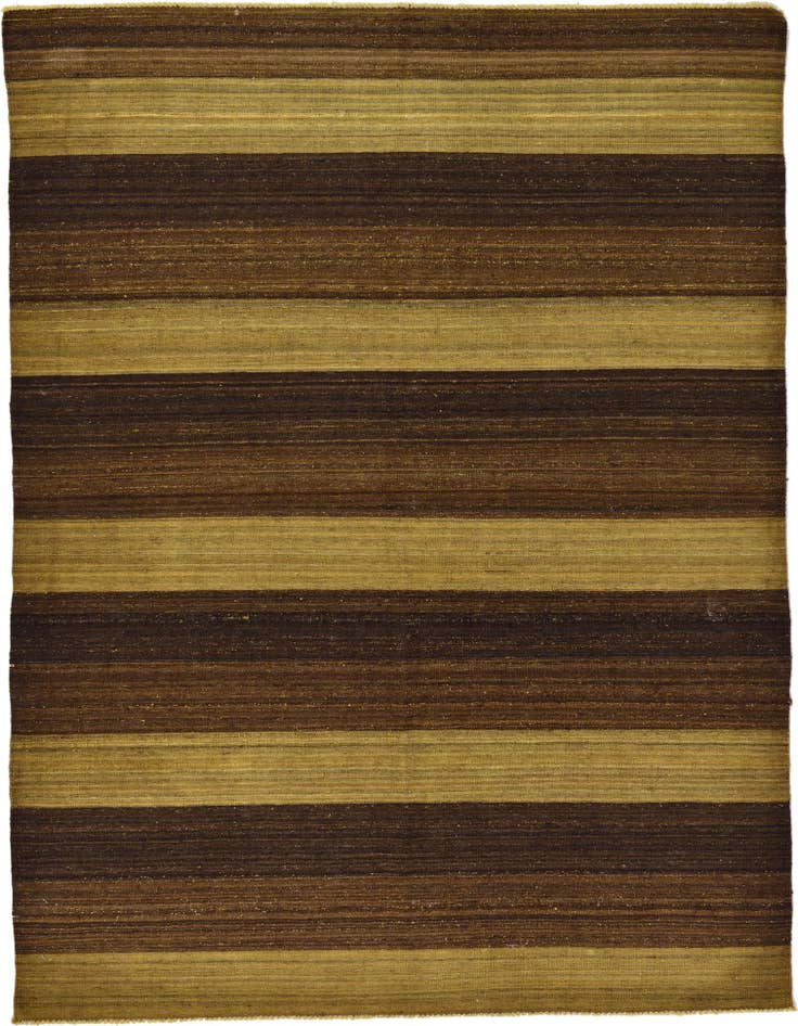 Detail image of 5' 1 x 6' 10 Hand Woven Kilim Afghan Wool Rug