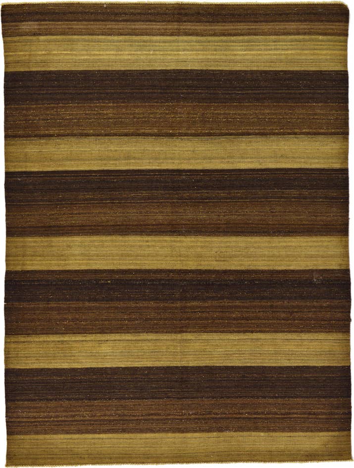 Detail image of 5' 1 x 6' 10 Hand Woven Kilim Afghan Wool Rug