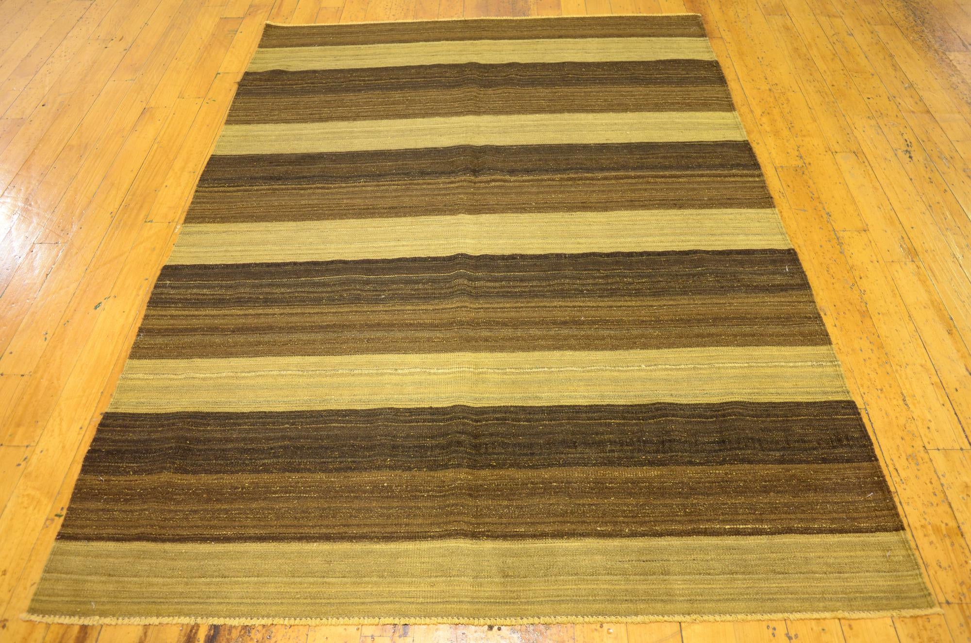 5' 1 x 7' Hand Woven Kilim Afghan Wool Rug