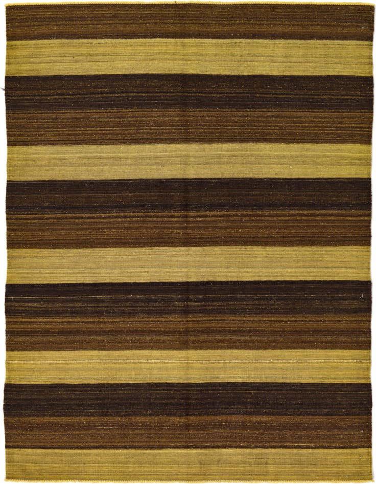 Detail image of 5' 1 x 7' Hand Woven Kilim Afghan Wool Rug