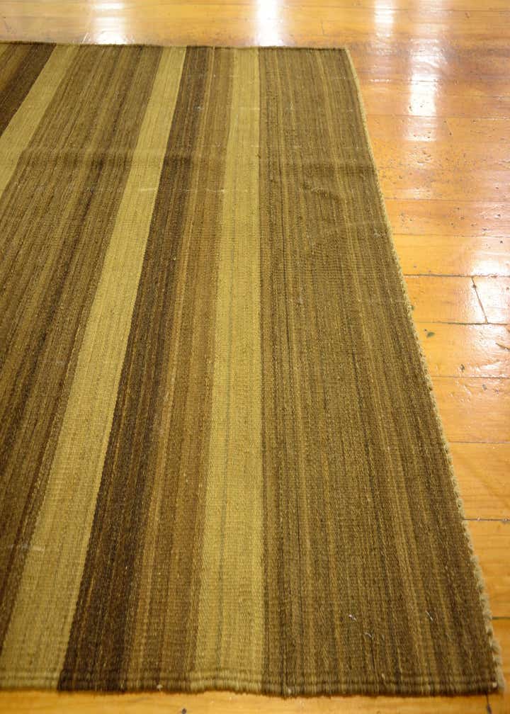 4' 1 x 5' 8 Hand Woven Kilim Afghan Wool Rug