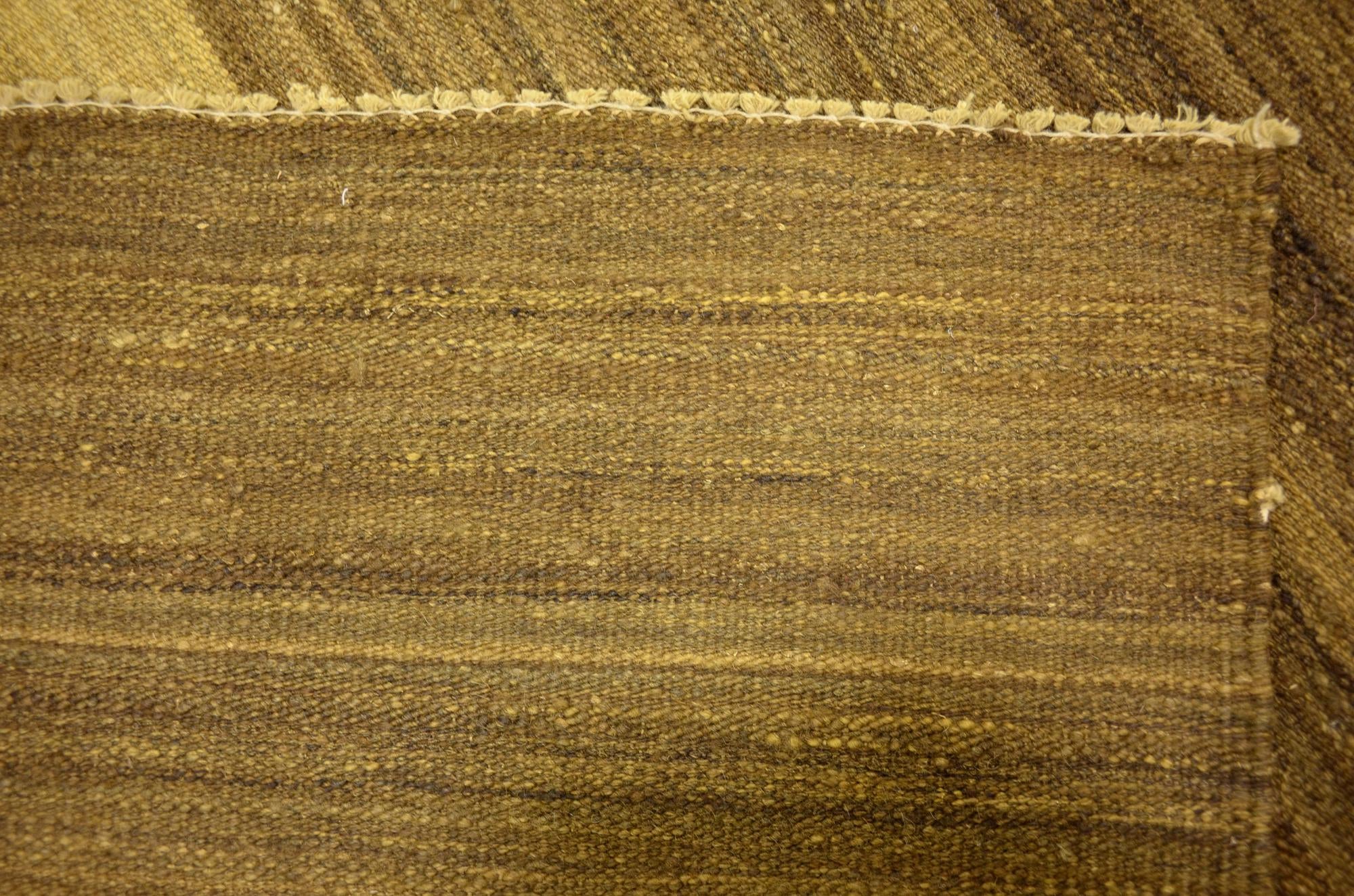 4' 1 x 5' 8 Hand Woven Kilim Afghan Wool Rug