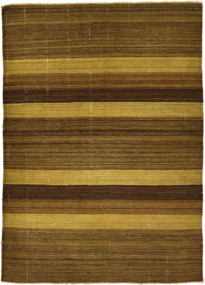4' 1 x 5' 8 Hand Woven Kilim Afghan Wool Rug