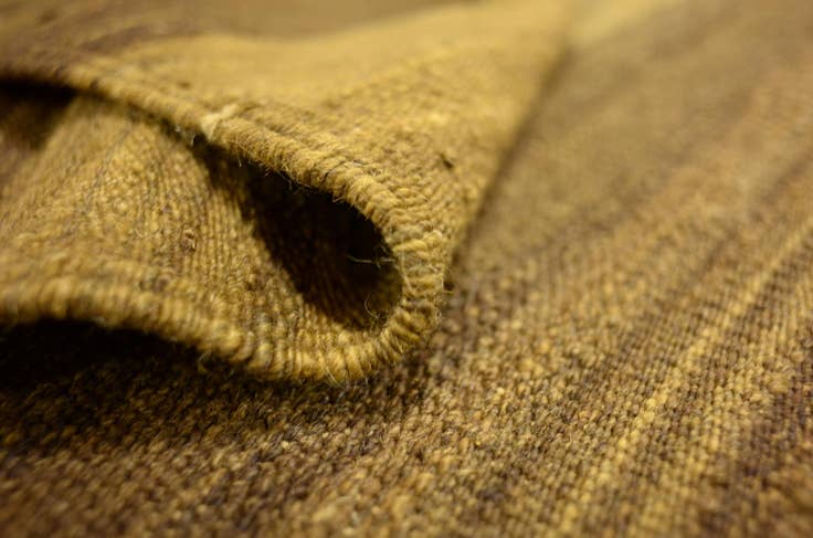 Detail image of 5' 1 x 6' 8 Hand Woven Kilim Afghan Wool Rug