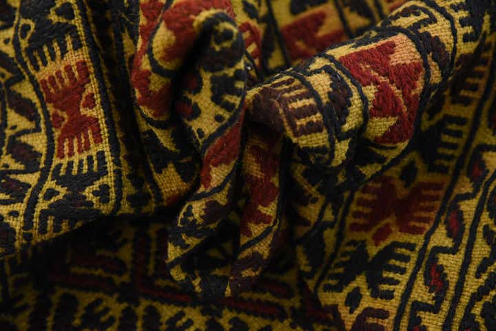 4' 2 x 6' Hand Woven Kilim Afghan Wool Rug