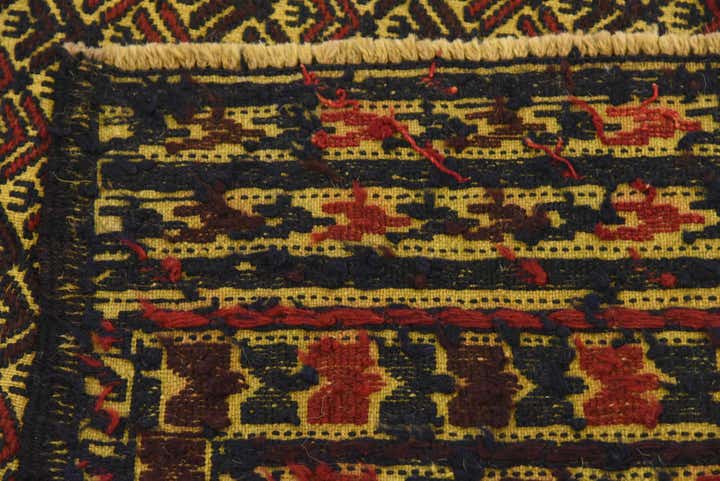 4' 2 x 6' Hand Woven Kilim Afghan Wool Rug