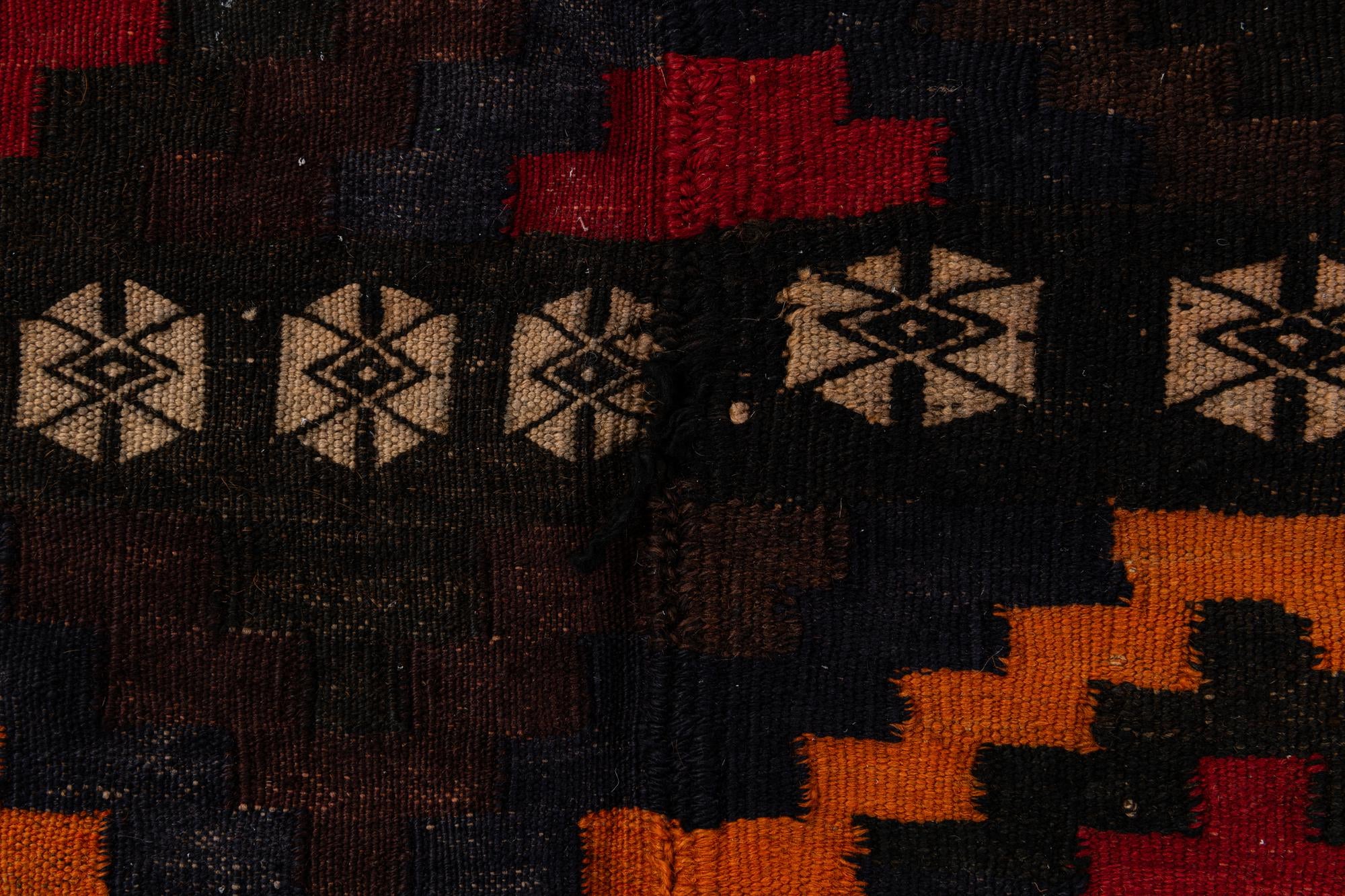 8' 3 x 10' 9 Hand Woven Kilim Afghan Wool Rug