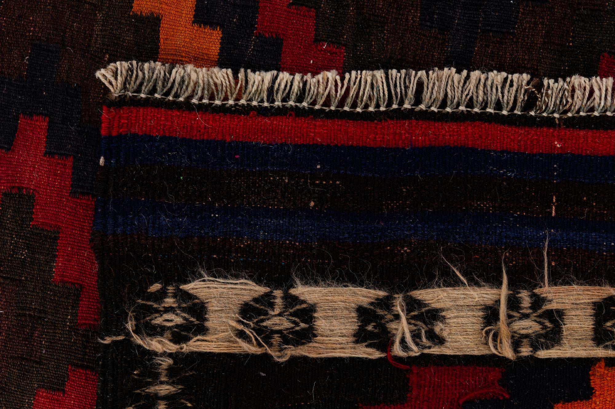 8' 3 x 10' 9 Hand Woven Kilim Afghan Wool Rug