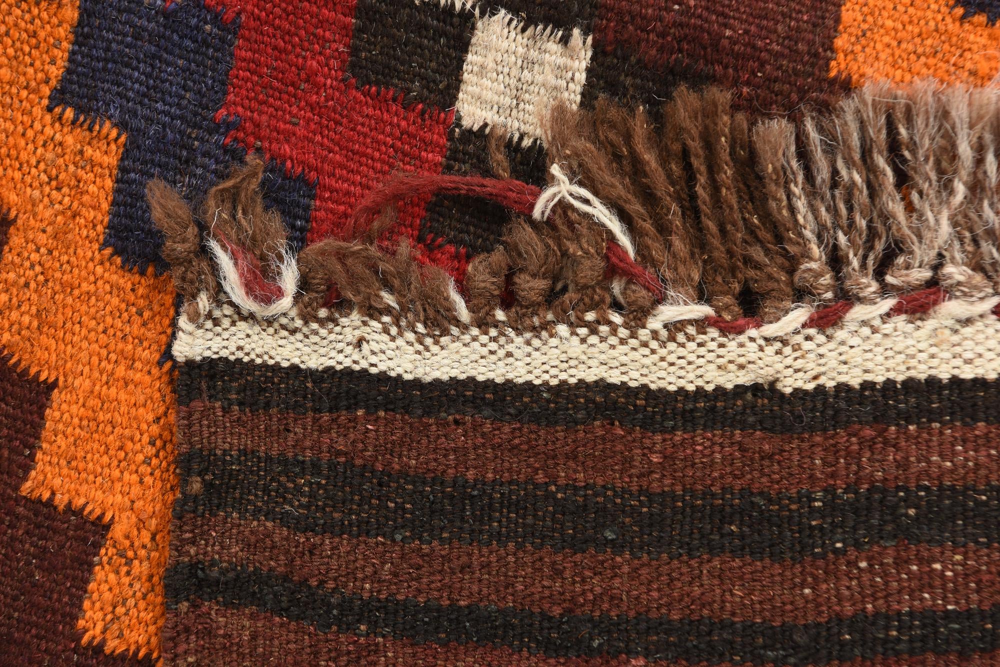5' x 9' 3 Hand Woven Kilim Afghan Wool Rug