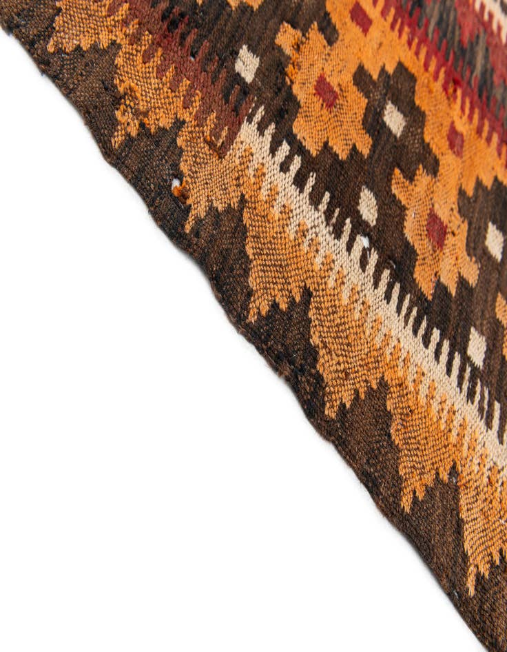 Detail image of 8' 7 x 12' 7  Hand Woven Kilim Afghan Rug