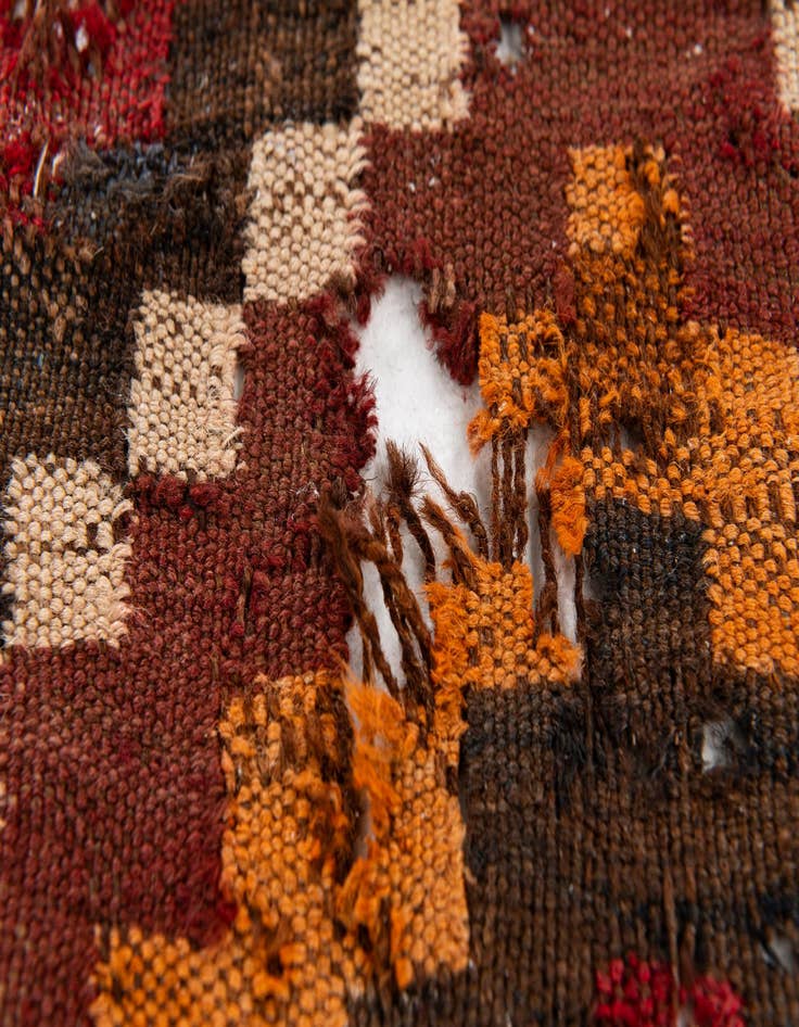 Detail image of 8' 7 x 12' 7  Hand Woven Kilim Afghan Rug