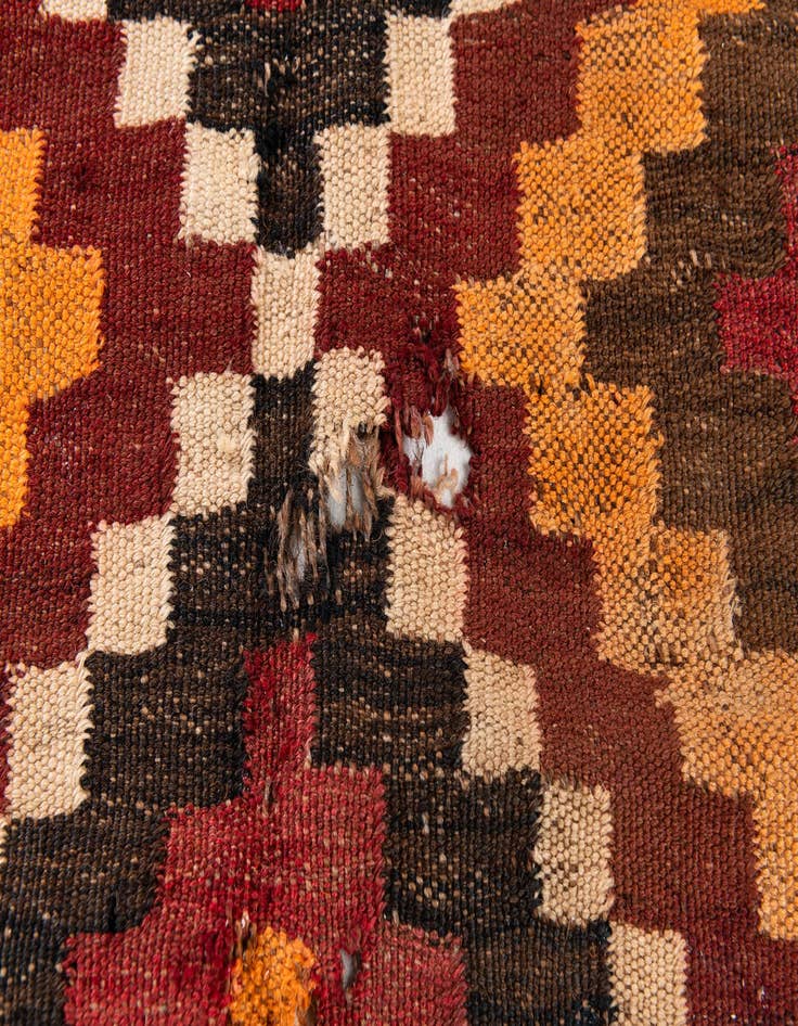 Detail image of 8' 7 x 12' 7  Hand Woven Kilim Afghan Rug