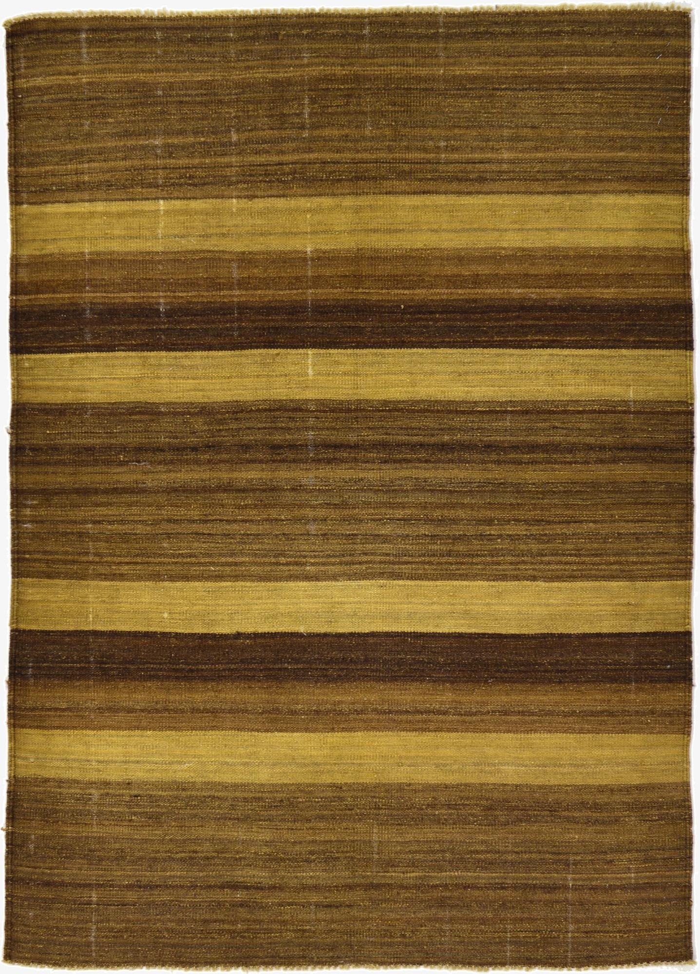 4' 1 x 5' 8  Hand Woven Kilim Afghan Wool Rug