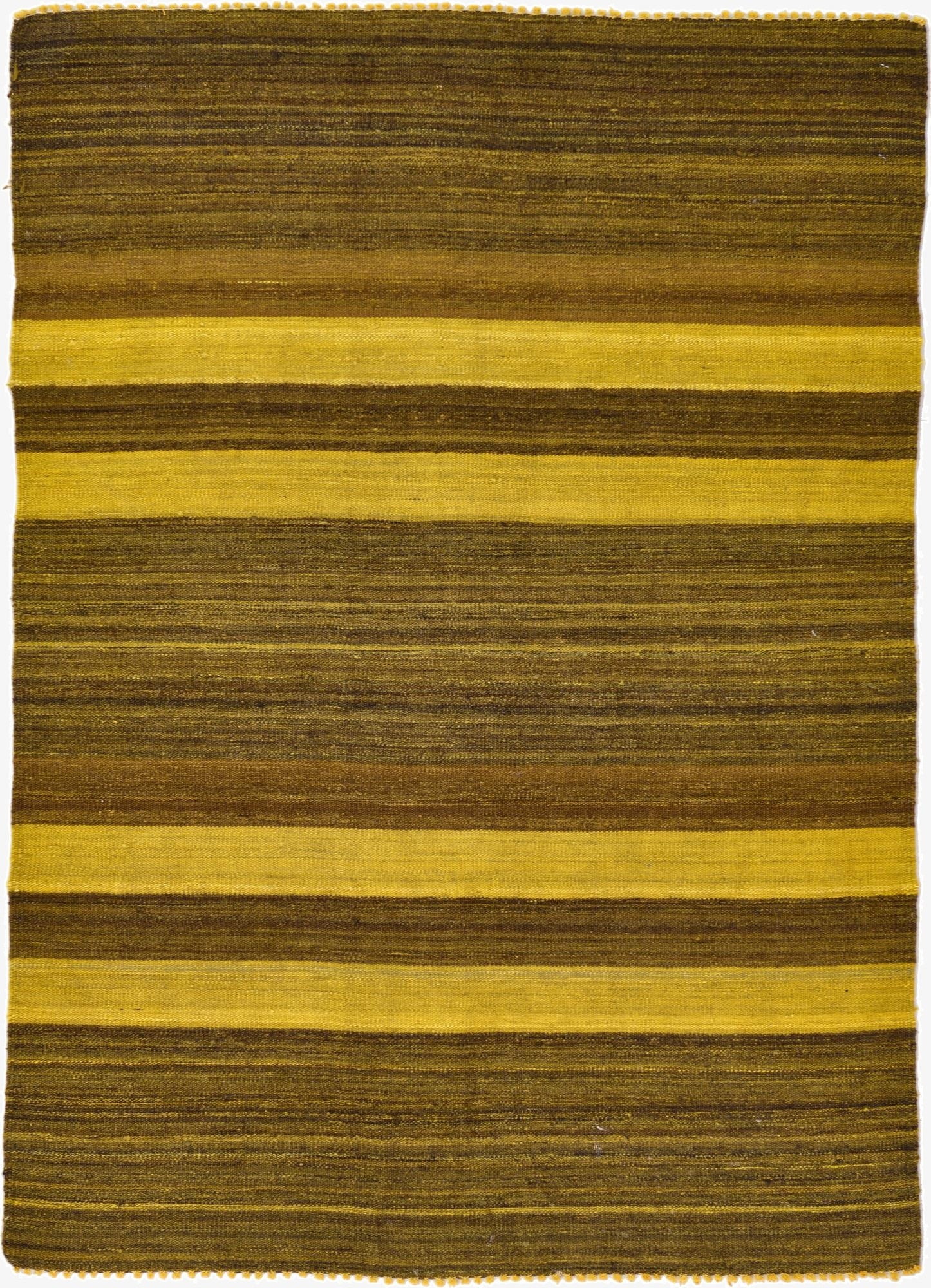 4' 1 x 5' 8  Hand Woven Kilim Afghan Wool Rug