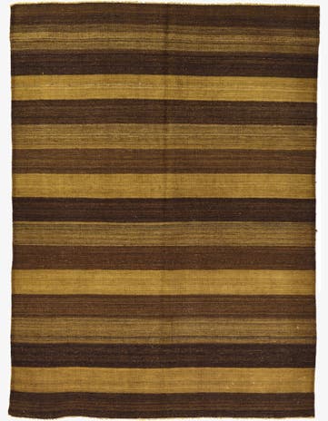 5' x 6' 9 Hand Woven Kilim Afghan Wool Rug