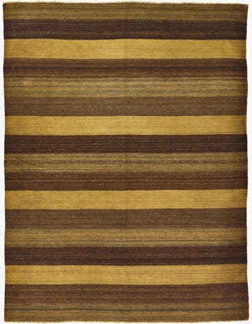 5' 2 x 6' 8 Hand Woven Kilim Afghan Wool Rug