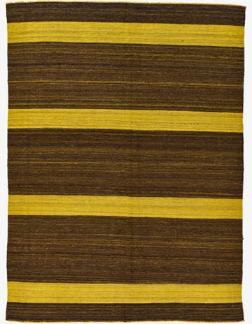 5' 6 x 7' 6 Hand Woven Kilim Afghan Wool Rug