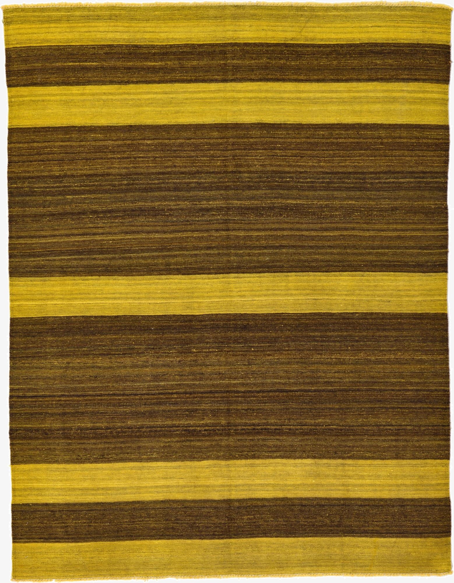 5' 3 x 6' 9  Hand Woven Kilim Afghan Wool Rug