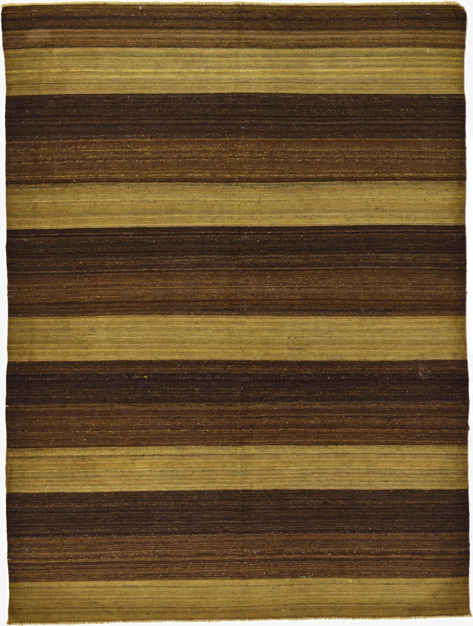 5' 1 x 6' 10  Hand Woven Kilim Afghan Wool Rug