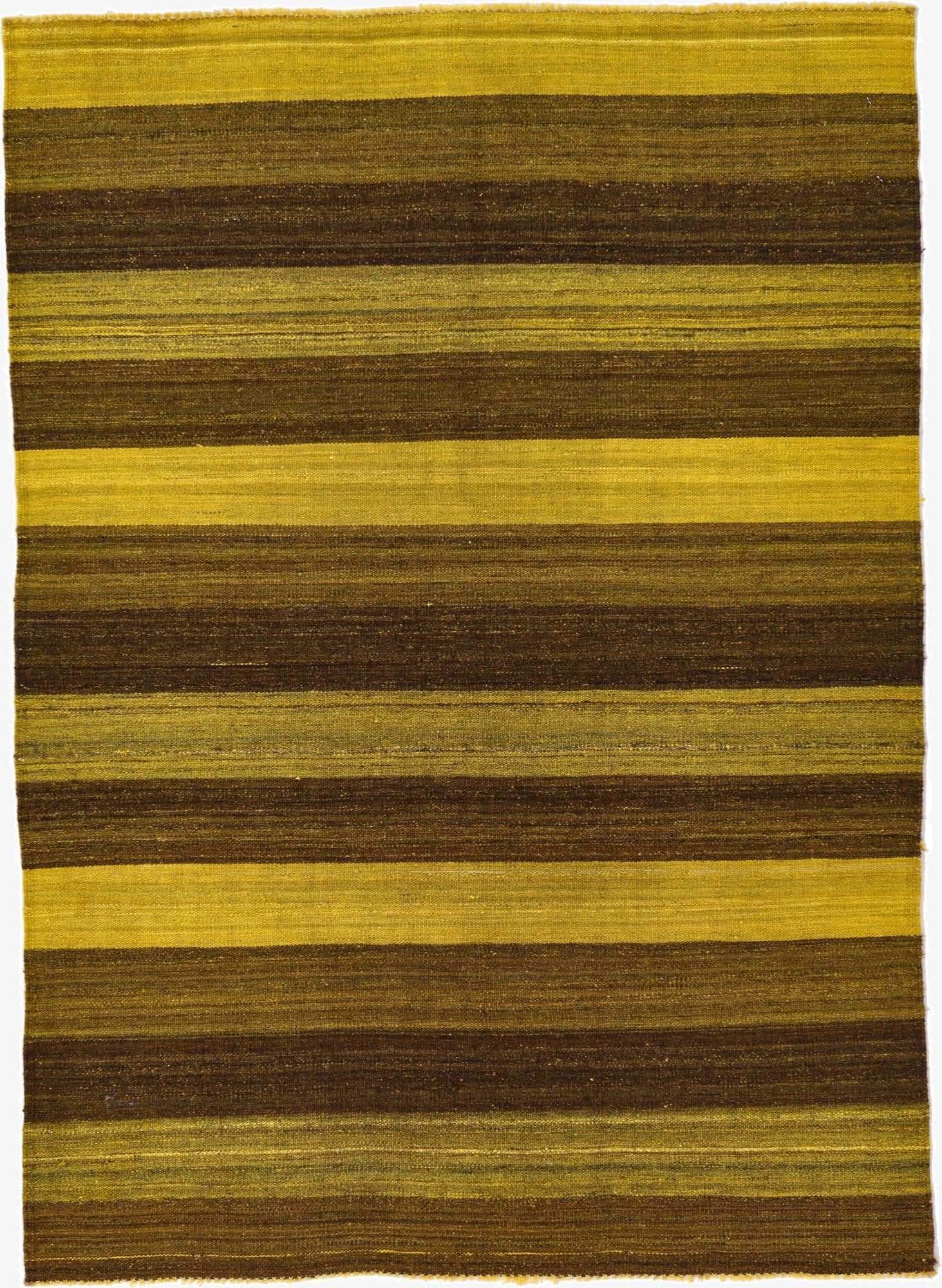 4' 2 x 5' 10  Hand Woven Kilim Afghan Wool Rug