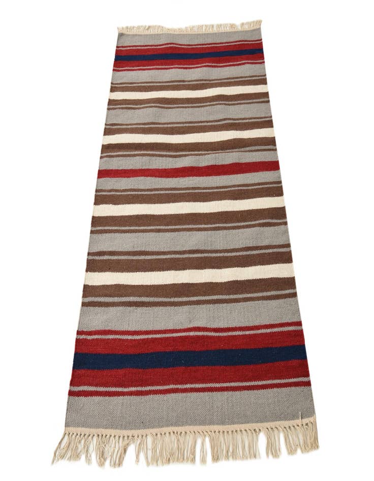 Detail image of 3' x 5' 2  Hand Woven Kilim Dhurrie Wool Rug