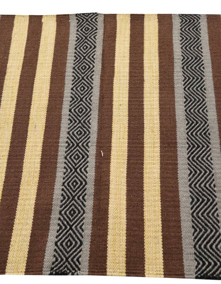 Detail image of 3' x 5' 2  Hand Woven Kilim Dhurrie Wool Rug