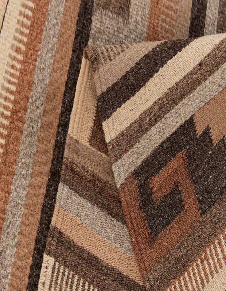 Detail image of 2' 7 x 4' 9  Hand Woven Kilim Dhurrie Wool Rug