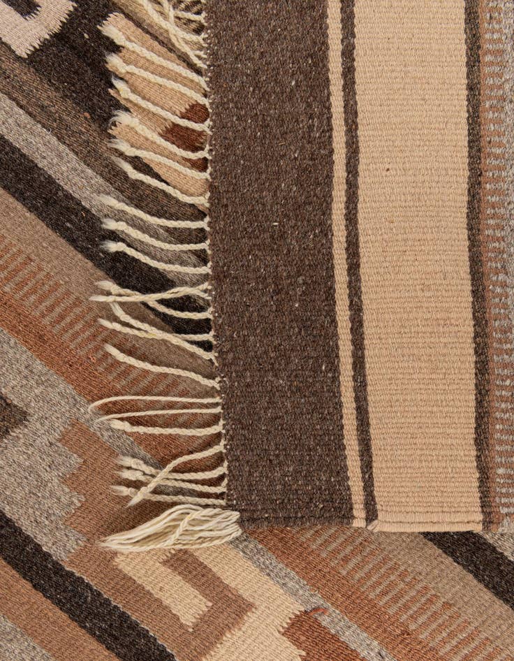 Detail image of 2' 7 x 4' 9  Hand Woven Kilim Dhurrie Wool Rug