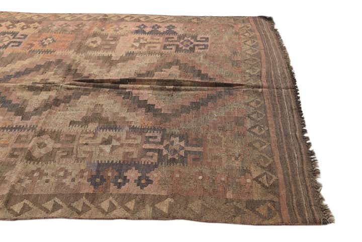 5' 4 x 7' 6 Hand Woven Kilim Fars Wool Rug