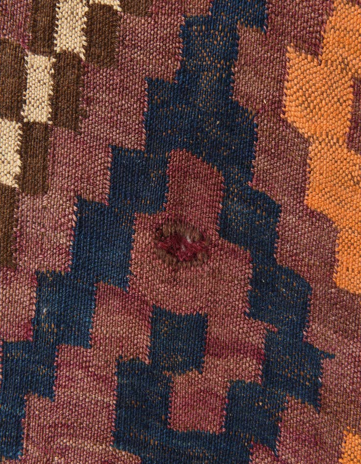 Detail image of 6' 3 x 11' 4  Hand Woven Kilim Fars Wool Rug