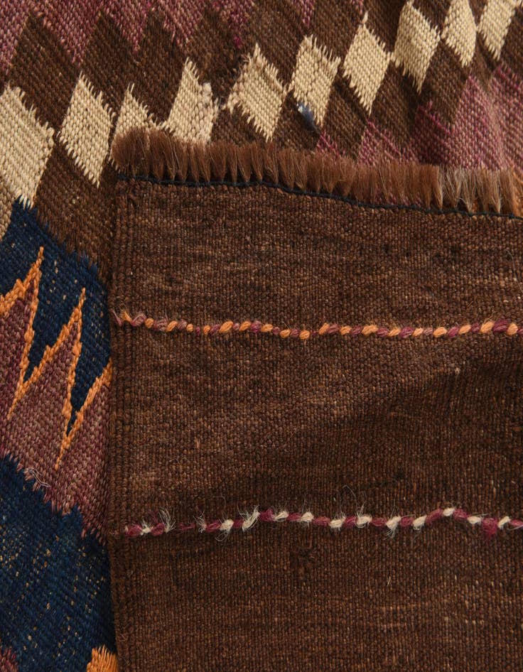 Detail image of 6' 3 x 11' 4  Hand Woven Kilim Fars Wool Rug