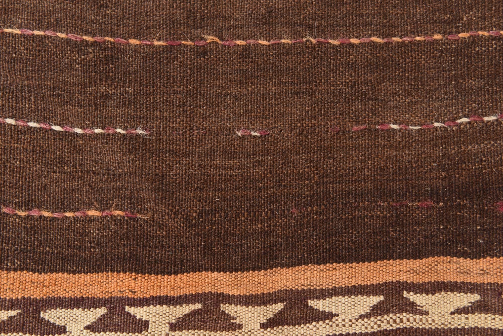 6' 3 x 11' 4 Hand Woven Kilim Fars Wool Rug