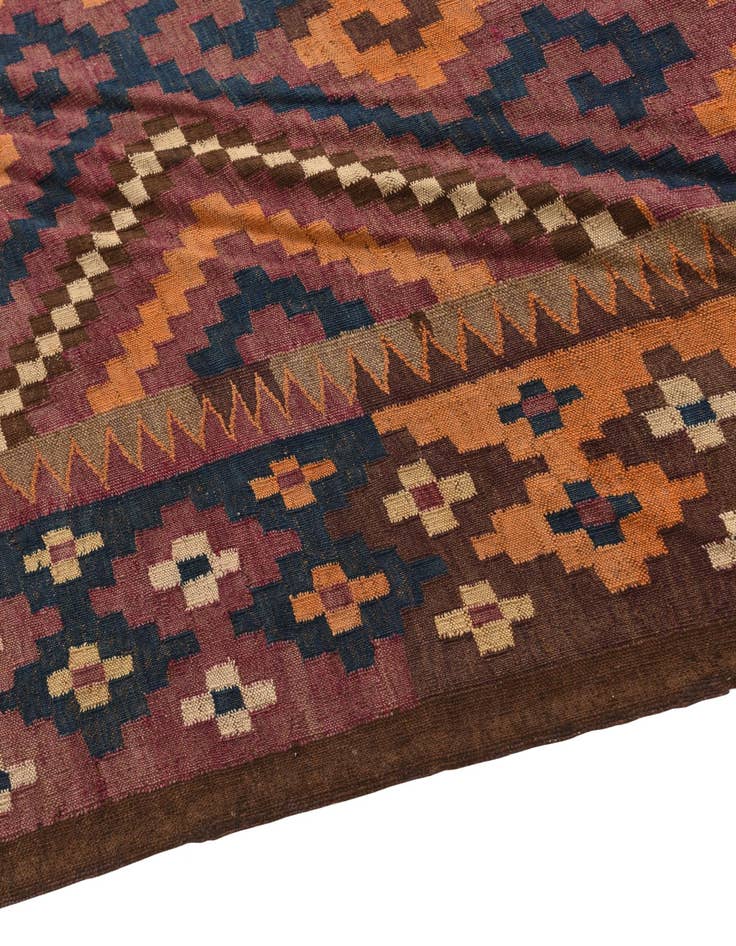 Detail image of 6' 3 x 11' 4  Hand Woven Kilim Fars Wool Rug