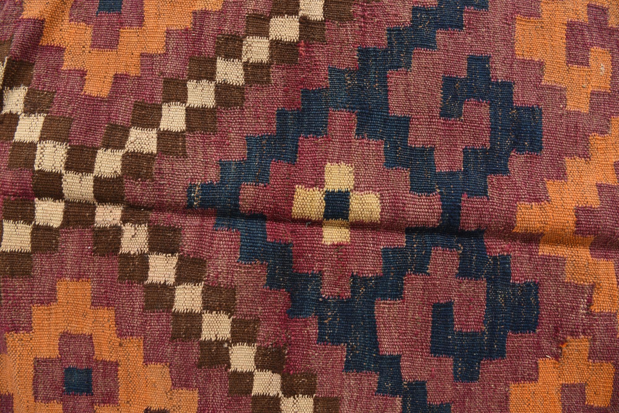 6' 3 x 11' 4 Hand Woven Kilim Fars Wool Rug