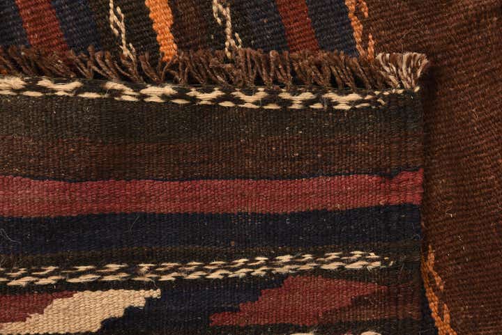 3' 7 x 4' 6 Hand Woven Kilim Fars Wool Rug