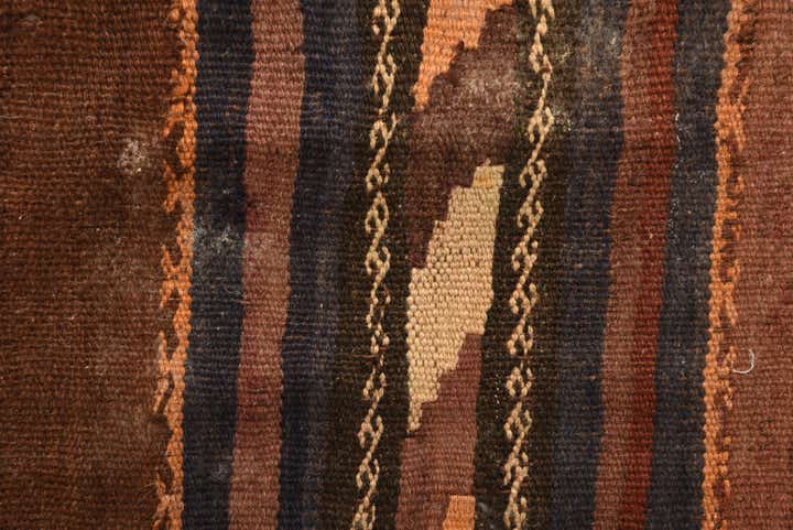 3' 7 x 4' 6 Hand Woven Kilim Fars Wool Rug