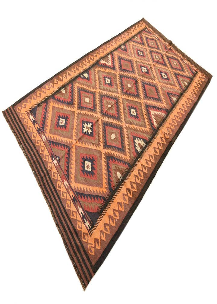 5' 6 x 10' 6 Hand Woven Kilim Fars Wool Rug