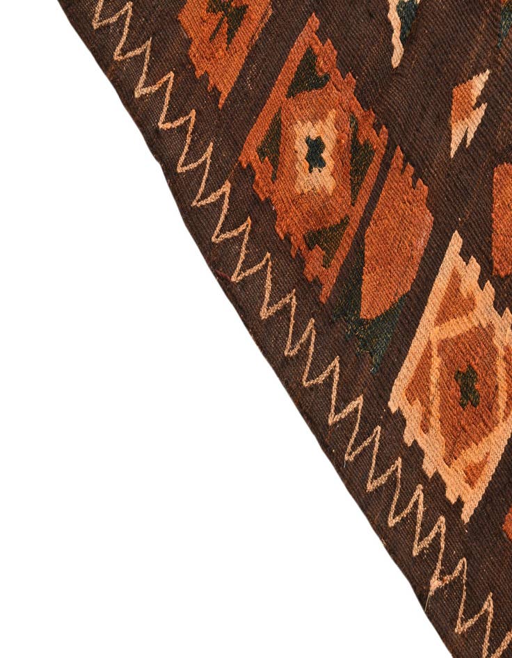 Detail image of 3' 4 x 12' 5  Hand Woven Kilim Fars Wool Rug
