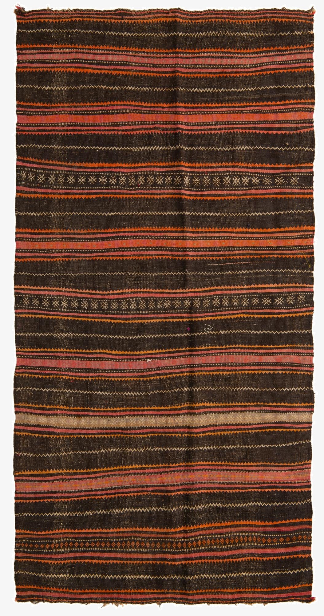 5' x 9' 6  Hand Woven Kilim Fars Wool Rug