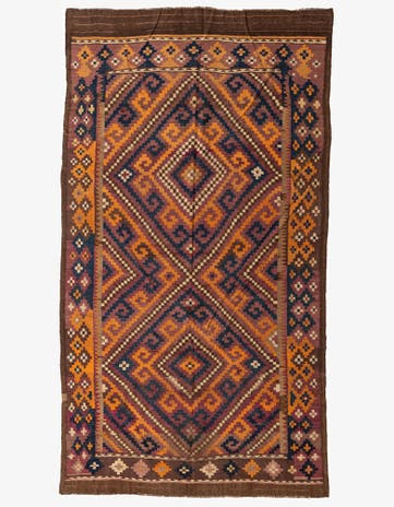 6' 3 x 11' 4 Hand Woven Kilim Fars Wool Rug